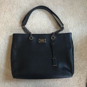 Black Laptop Bag, Leather Laptop Tote Bag 15”